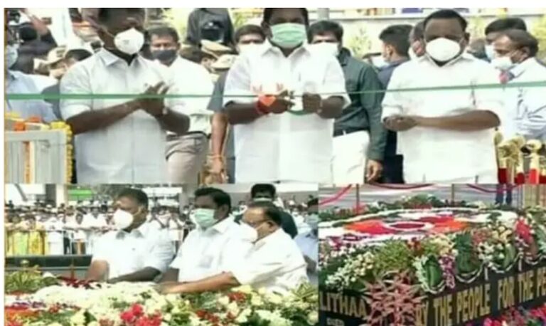 ஜெயலலிதாவின் நினைவிடம் திறப்பு விழாவில் முதலமைச்சர் சபதம்?