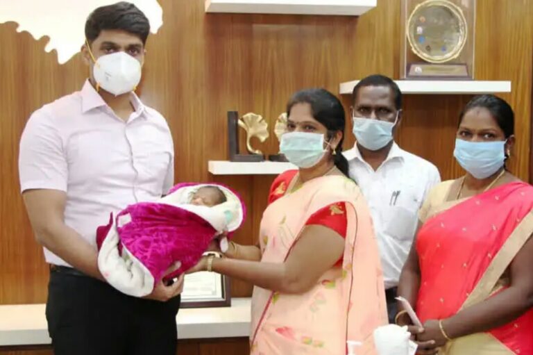 அரசு தொட்டில் குழந்தை திட்டத்தில் சேர்க்கப்பட்ட ஆண் குழந்தை?