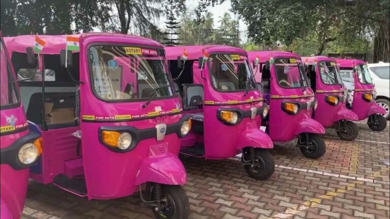 चेन्नई में गुलाबी ऑटो