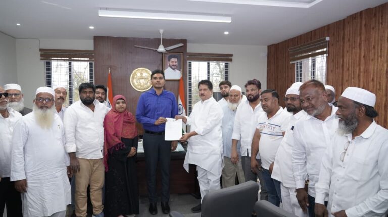 అల్లాపూర్ డివిజన్ లో స్మశాన వాటిక కు  స్థలము కేటాయించాలని…